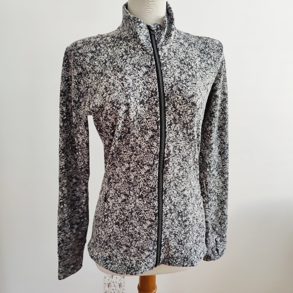 Athleta Jacket • Black & White • Fitted • Size Medium